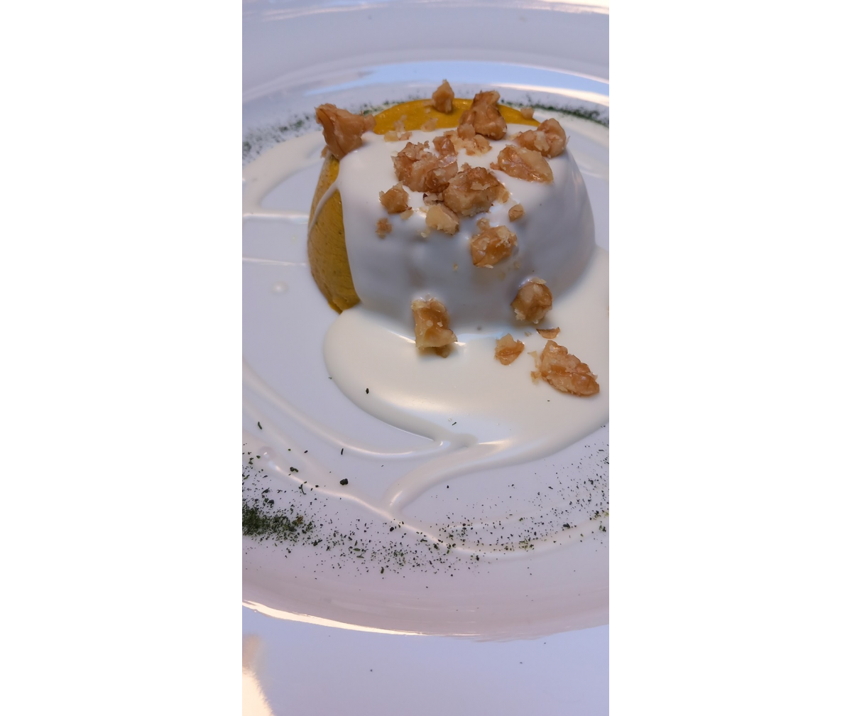 FLAN DI ZUCCA CON NOCI E CREMA AL...